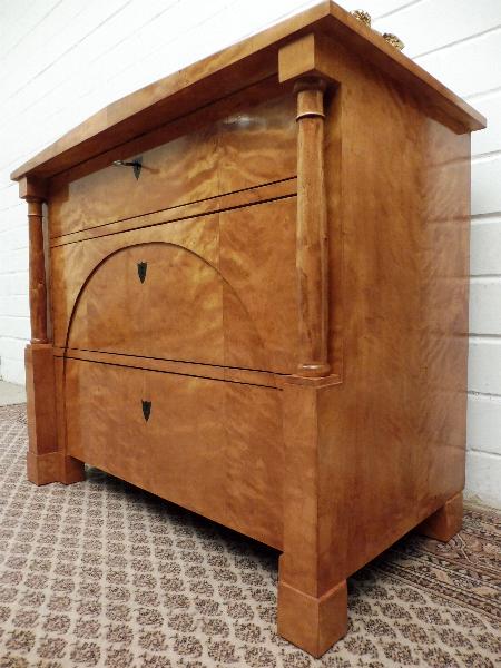 Kommode Biedermeier Birke 1820 Norddeutsch Handpoliert Zierlich 3