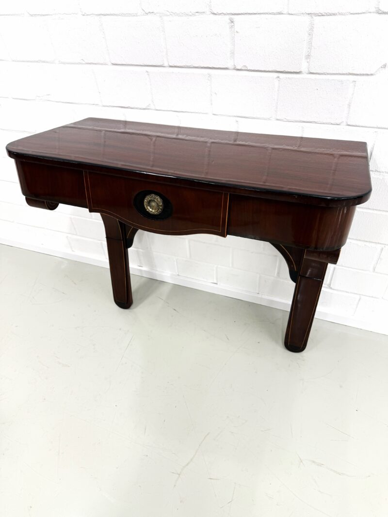 Konsole Biedermeier Mahagoni Schublade Schellack 1830